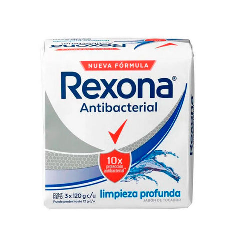 JABON REXONA 3U 125G LIMP PROFUNDA ANTIB